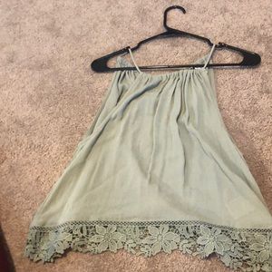 Brand new light green tank